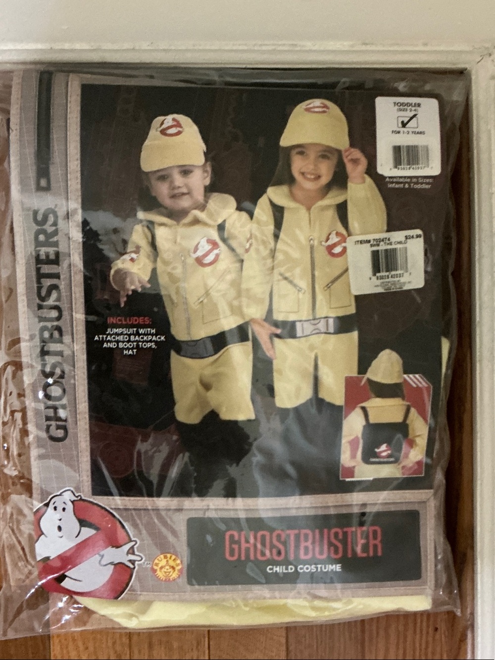 Yellow Kids Costume - Official Ghostbuster Outfit